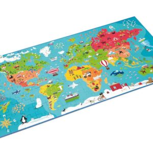 Wereldkaart puzzel groot